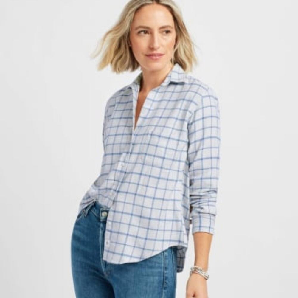 Grayson Flannel Button-Up Grey Large - image 1